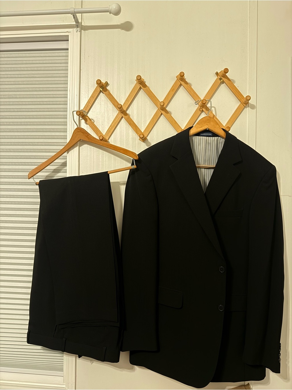 Stafford Men's Black Two-Piece Suit - Blazer & Trousers